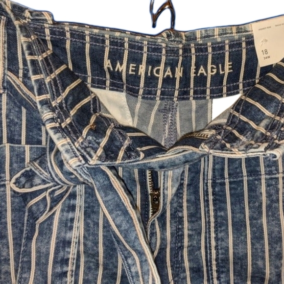 *NWT* American Eagle Outfitters Striped Shorts, Size 18 - Picture 3 of 5